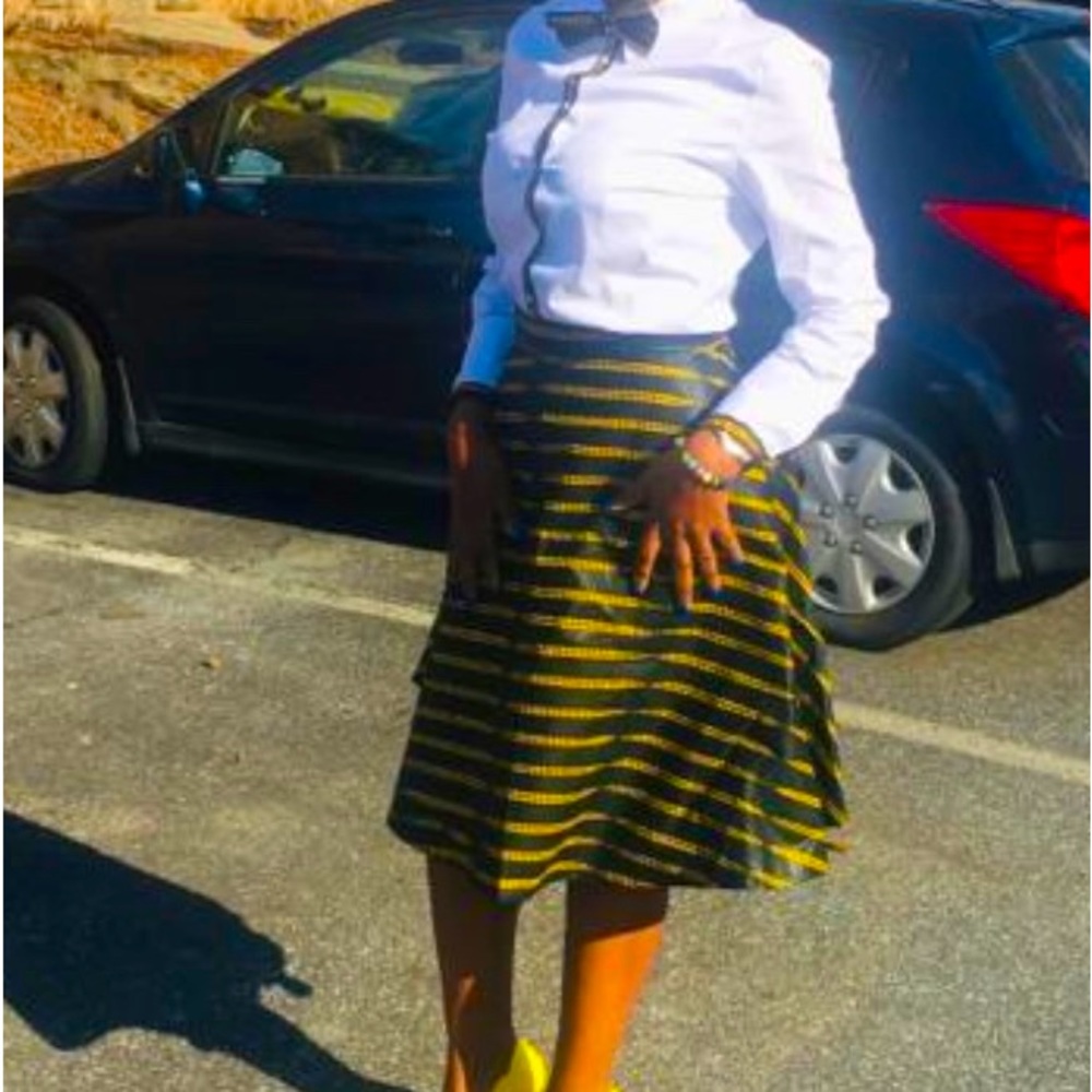 Native skirt with blouse and bow tie